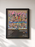 #noir Tableau de l'album Javelin de Sufjan Stevens, cadre noir, imprimé et encadré en France