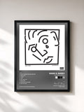 #noir Tableau de l'album East Hollywood de Marc E. Bassy, cadre noir, imprimé et encadré en France