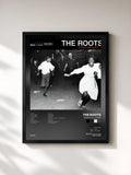 #noir Tableau de l'album Things Fall Apart de The Roots, cadre noir, imprimé et encadré en France