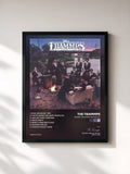 #noir Tableau de l'album Where The Happy People Go de The Trammps, cadre noir, imprimé et encadré en France