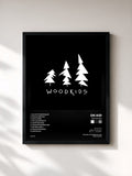 #noir Tableau de l'album Woodkids de OK KID, cadre noir, imprimé et encadré en France