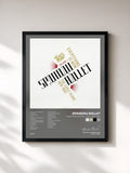 #noir Tableau de l'album Everything Is Now - Vol 1: 1978-1982 de Spandau Ballet, cadre noir, imprimé et encadré en France