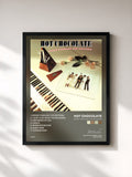 #noir Tableau de l'album Going Through the Motions de Hot Chocolate, cadre noir, imprimé et encadré en France