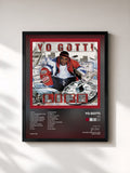 #noir Tableau de l'album Life de Yo Gotti, cadre noir, imprimé et encadré en France