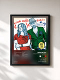 #noir Tableau de l'album ¿Con quién se queda el perro? (Spain Standard) de Jesse & Joy, cadre noir, imprimé et encadré en France