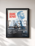 #noir Tableau de l'album Grand Départ de Fritz Kalkbrenner, cadre noir, imprimé et encadré en France