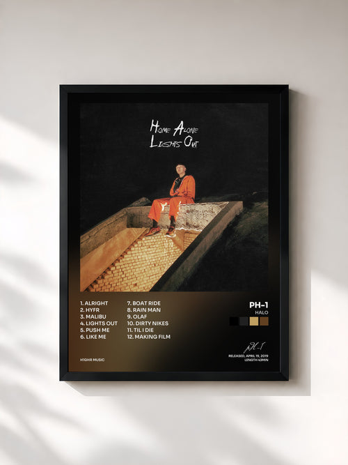 pH-1 · HALO — Affiche encadrée