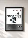 #noir Tableau de l'album Munduê de Diogo Nogueira, cadre noir, imprimé et encadré en France