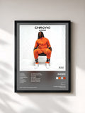 #noir Tableau de l'album Chrono de Gianni, cadre noir, imprimé et encadré en France