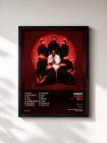 #noir Tableau de l'album Sacrifices de Cinco, cadre noir, imprimé et encadré en France