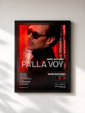 #noir Tableau de l'album Pa'lla Voy de Marc Anthony, cadre noir, imprimé et encadré en France