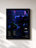 #noir Tableau de l'album DIAMONDS de Lil Peep, cadre noir, imprimé et encadré en France