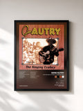 #noir Tableau de l'album The Singing Cowboy: Chapter One de Gene Autry, cadre noir, imprimé et encadré en France