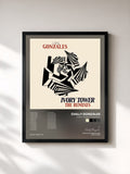 #noir Tableau de l'album Ivory Tower The Remixes de Chilly Gonzales, cadre noir, imprimé et encadré en France