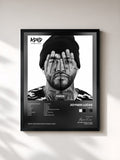 #noir Tableau de l'album ADHD de Joyner Lucas, cadre noir, imprimé et encadré en France