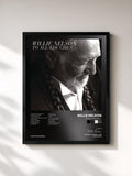 #noir Tableau de l'album To All The Girls... de Willie Nelson, cadre noir, imprimé et encadré en France