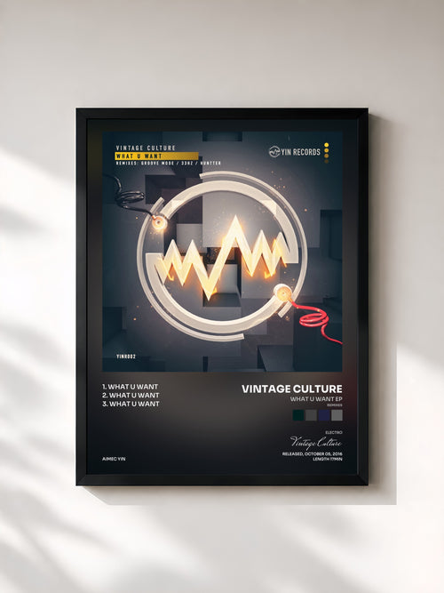 Vintage Culture · What U Want EP (Remixes) — Affiche encadrée