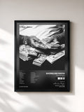 #noir Tableau de l'album Mafia Bidness (Deluxe) de Shoreline Mafia, cadre noir, imprimé et encadré en France