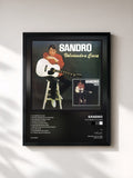 #noir Tableau de l'album Volviendo a Casa de Sandro, cadre noir, imprimé et encadré en France