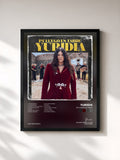 #noir Tableau de l'album Pa' Luego Es Tarde de Yuridia, cadre noir, imprimé et encadré en France