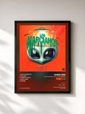 #noir Tableau de l'album LOS MARCIANOS Vol.1: Dei V Version de Chris Jedi, cadre noir, imprimé et encadré en France