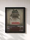 #noir Tableau de l'album The Zone de Enter Shikari, cadre noir, imprimé et encadré en France
