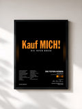 #noir Tableau de l'album Kauf mich! (Deluxe-Edition mit Bonus-Tracks) de Die Toten Hosen, cadre noir, imprimé et encadré en France