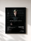 #noir Tableau de l'album The Sailor, Not The Sea de Ozark Henry, cadre noir, imprimé et encadré en France
