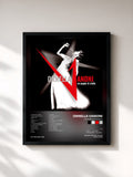 #noir Tableau de l'album Un pugno di stelle de Ornella Vanoni, cadre noir, imprimé et encadré en France