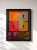 #noir Tableau de l'album Food de Kelis, cadre noir, imprimé et encadré en France