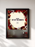 #noir Tableau de l'album 1st Of The Month: Box Set (Deluxe Edition) de Cam'ron, cadre noir, imprimé et encadré en France