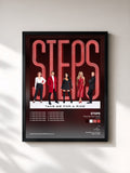 #noir Tableau de l'album Take Me for a Ride (Remixes) de Steps, cadre noir, imprimé et encadré en France