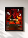 #noir Tableau de l'album Desde El Infierno (Vol.1) de Dan Sanchez, cadre noir, imprimé et encadré en France