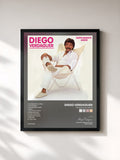 #noir Tableau de l'album Simplemente Amor de Diego Verdaguer, cadre noir, imprimé et encadré en France