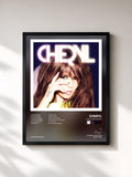 #noir Tableau de l'album A Million Lights de Cheryl, cadre noir, imprimé et encadré en France