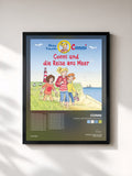 #noir Tableau de l'album Conni und die Reise ans Meer de Conni, cadre noir, imprimé et encadré en France