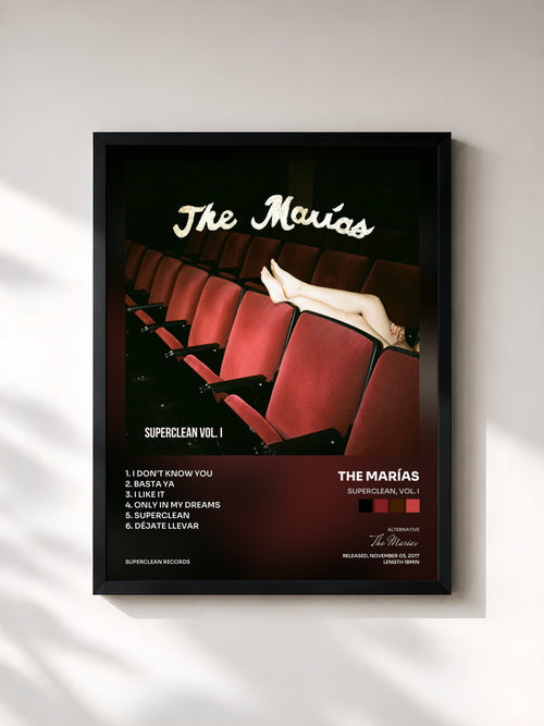 The Marías · Superclean, Vol. I — Affiche encadrée