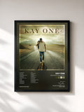 #noir Tableau de l'album Der Junge von damals de Kay One, cadre noir, imprimé et encadré en France