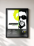 #noir Tableau de l'album Clothes Drop de Shaggy, cadre noir, imprimé et encadré en France