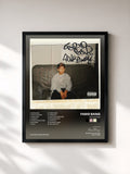 #noir Tableau de l'album Genkidama de Farid Bang, cadre noir, imprimé et encadré en France