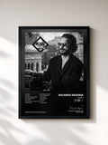 #noir Tableau de l'album Negro de Ricardo Arjona, cadre noir, imprimé et encadré en France