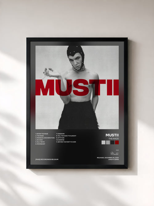 Mustii · THE MAZE — Affiche encadrée