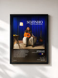 #noir Tableau de l'album Sozinho e Bem Acompanhado de Vitor Kley, cadre noir, imprimé et encadré en France