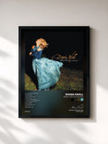 #noir Tableau de l'album When I Look In Your Eyes de Diana Krall, cadre noir, imprimé et encadré en France