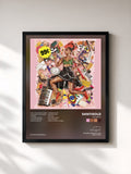 #noir Tableau de l'album 99 Cents de Santigold, cadre noir, imprimé et encadré en France