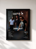 #noir Tableau de l'album Dark Light de East 17, cadre noir, imprimé et encadré en France