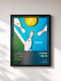 #noir Tableau de l'album LOVE. HURT. REPEAT. de Elephanz, cadre noir, imprimé et encadré en France