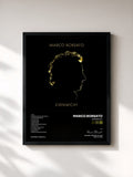 #noir Tableau de l'album Evenwicht de Marco Borsato, cadre noir, imprimé et encadré en France
