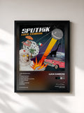 #noir Tableau de l'album Sputnik de Luca Carboni, cadre noir, imprimé et encadré en France