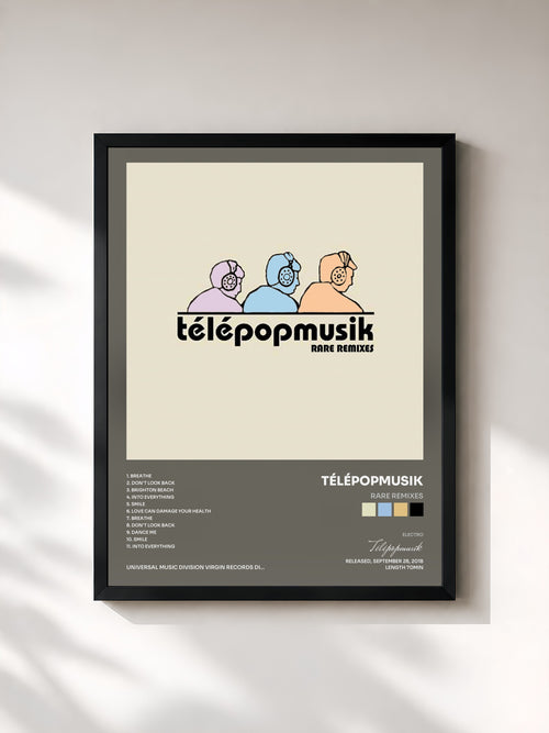 Télépopmusik · Rare Remixes — Affiche encadrée